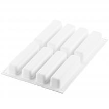 Molde silicona Stripe clair x8 95 ml