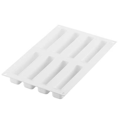 Molde silicona Stripe �clair x8 95 ml