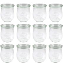 Set 12 pots conserves Weck Tulip 220 ml