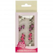 Set 16 decoraciones de az�car Rosas