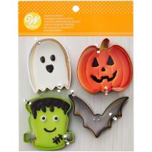 Set 4 cortadores de galletas Halloween