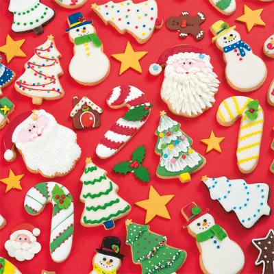 Set 2 cortadores galletas plástico Papá Noel y Bas