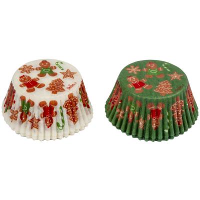 Papel cupcakes x36 Gingerbread Family