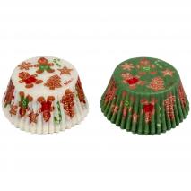 Papel cupcakes x36 Gingerbread Family