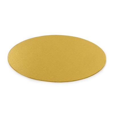 Base para pasteles redonda dorada 3 mm