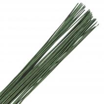 Set 50 filferros per flors calibre 24 verd fosc