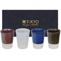 Set 4 tasses japoneses caf espresso xupito colors