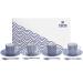 Set regalo caf Nippon blue 4 tz - 12 piezas