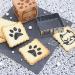 Cortador galletas y sello de madera Gato