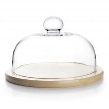 Quesera bamb y campana cristal