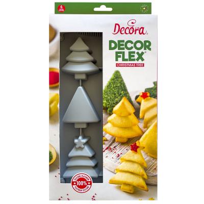 Molde silicona �rboles Navidad 6 cav