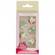 Set 12 decoracions de sucre Unicorn i Arc St Mart�