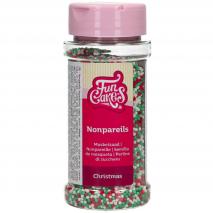 Sprinkles nonpareils Funcakes Navidad 80 g