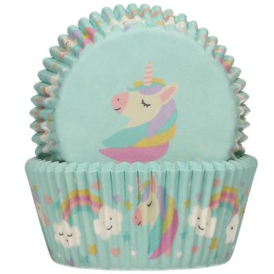 Papel cupcakes x48 Unicornio