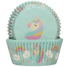 Papel cupcakes x48 Unicornio