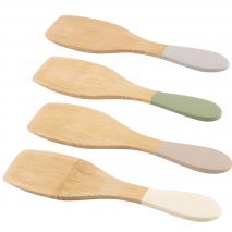Set 4 esptules Raclette bamb 12 cm