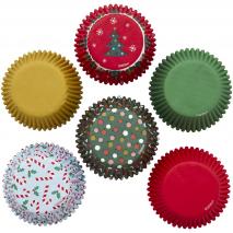 Papel cupcakes x150 Navidad