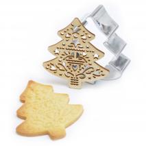 Cortador galletas y stencil rbol Navidad