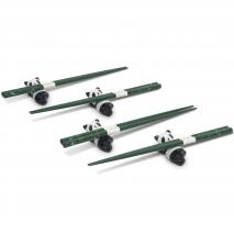 4 pares palillos con 4 soportes panda