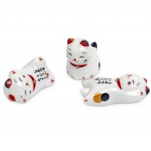 Soporte reposa palillos japoneses gato suerte