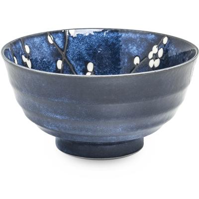 Set japon�s 2 boles Hana Blue 17 cm y palillos