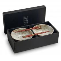 Set japon�s 2 boles Hikari 17 cm y palillos