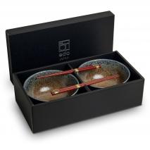 Set japons 2 boles ki 17 cm y palillos