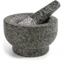 Mortero de granito con mano 13 cm