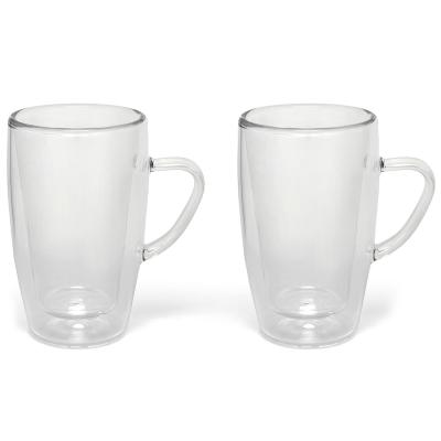 Set 2 vaso caf� cortado t�rmico doble pared 100 ml