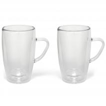 Set 2 vaso caf cortado trmico doble pared 100 ml