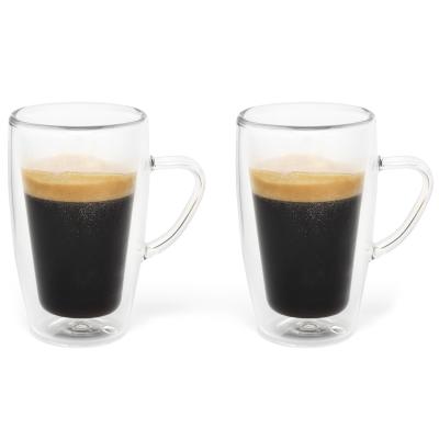Set 2 vaso caf cortado trmico doble pared 100 ml