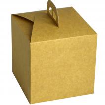 Caja para Panettone Kraft grande 21,5x21,5x21,5