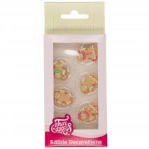 Set 12 decoracions de sucre Ninot gingebre