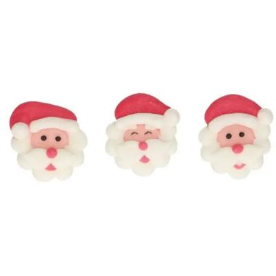Set 12 decoraciones de azcar Santa Claus