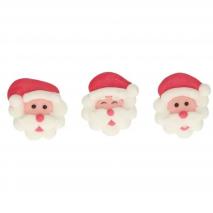 Set 12 decoraciones de azúcar Santa Claus