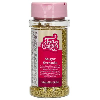 Sprinkles Mini Fideos azúcar Oro metalizado