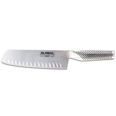 Cuchillo vegetales alveolado Global 18 cm