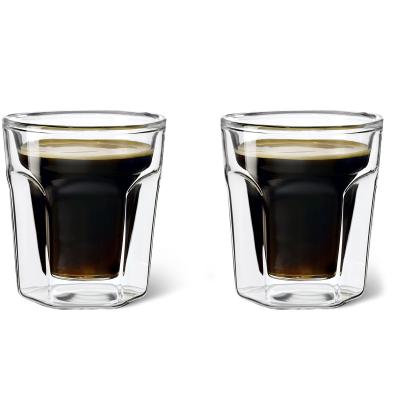 2 Tazas espresso térmicas doble cristal