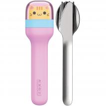 Juego 3 cubiertos infantiles con funda Kitty