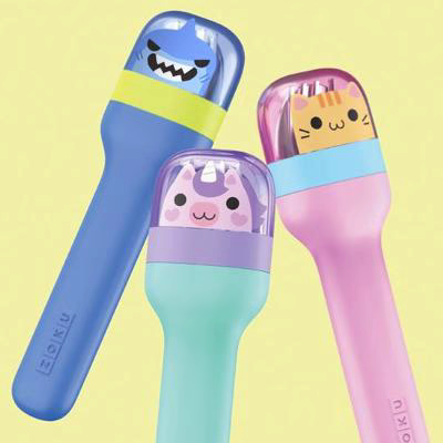 Juego 3 cubiertos infantiles con funda Kitty