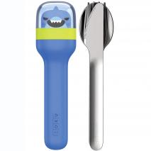 Juego 3 cubiertos infantiles con funda Tibur�n