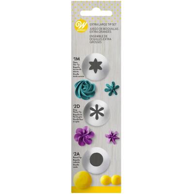 Set 3 boquillas Wilton n� 1M, 2D, 2A