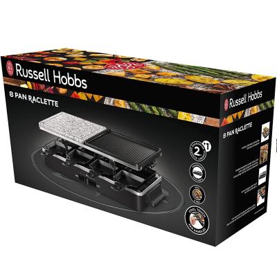 Multi Raclette piedra y grill 8 personas Russell