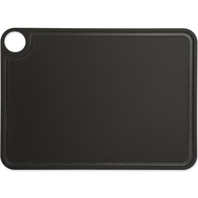 Tabla cortar 38x28 cm Arcos negra con canal