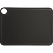 Tabla cortar 38x28 cm Arcos negra con canal