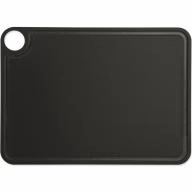 Tabla cortar 38x28 cm Arcos negra con canal