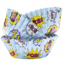 Papel cupcakes metalizados x30 Cmic