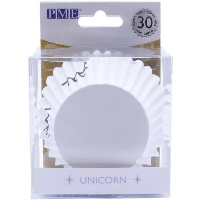 Papel cupcakes metalizados x30 Unicorn