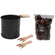 Set regalo Fondue chocolate negro
