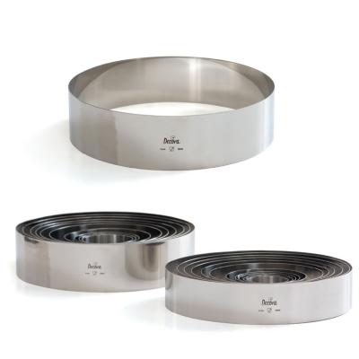 Anillo tarta alto acero inox 18x6 cm